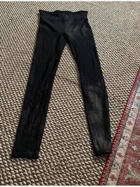 SPANX faux leather leggings Medium